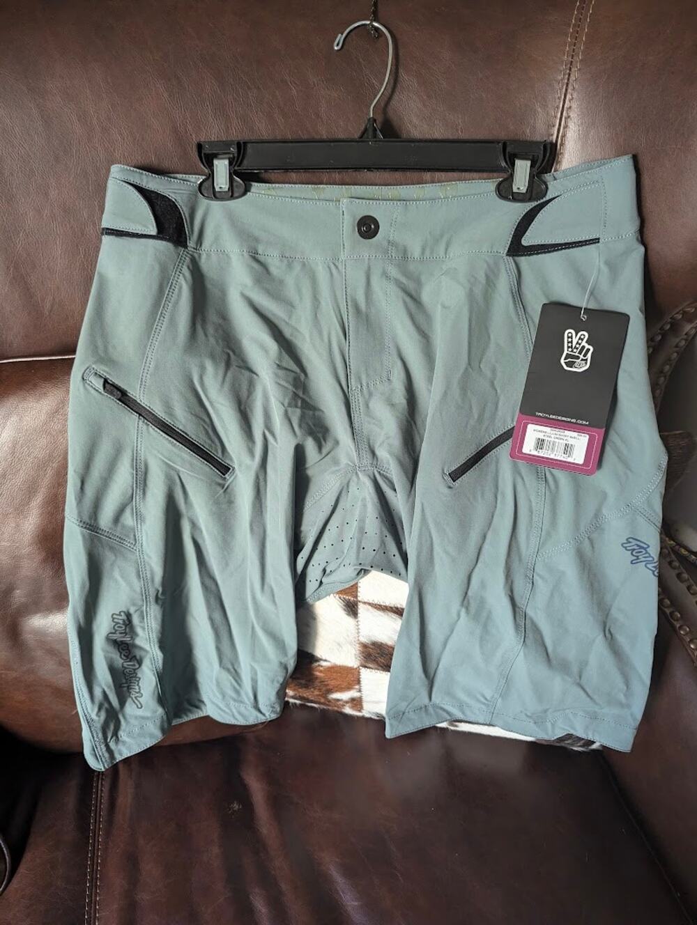 Troy Lee Designs Lilium Short Shell - Women's Steel Green/Black XL